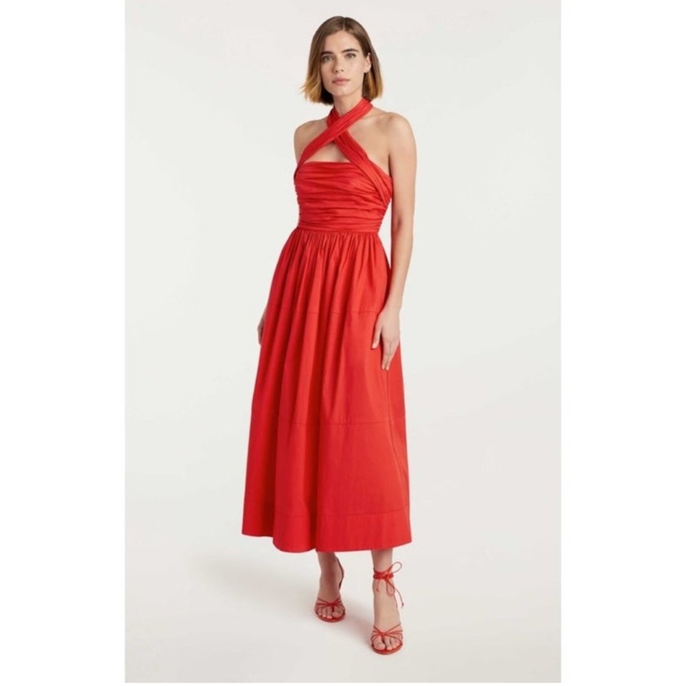 CINQ A SEPT red TAYLEN DRESS size 4